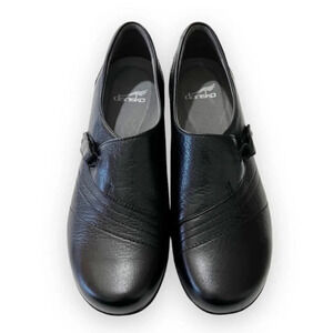 Dansko‎ Franny Black Leather Loafer Clogs Women’s Size 41 Like New